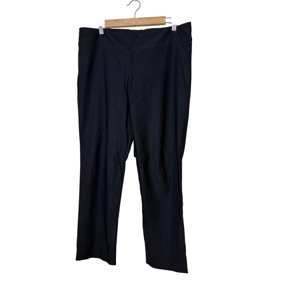NIC+ZOE Pants - NIC+ZOE Women Pants 12 Petite Black Wonderstretch Straight Leg Career Minimalist